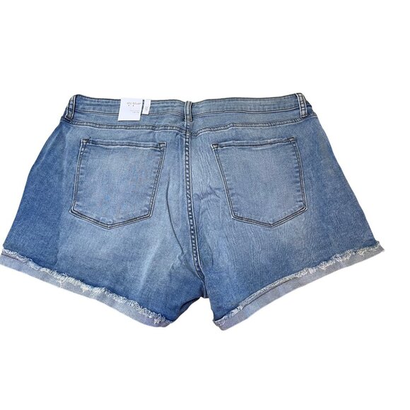 STS Blue Molly Short High Rise Denim Shorts With Raw Hem Size 18 Womens - Picture 2 of 3